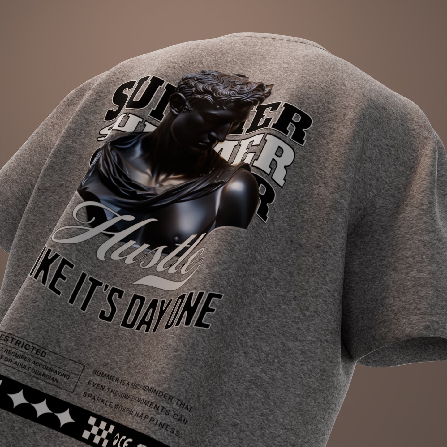 D1X Boxy Gray Tee