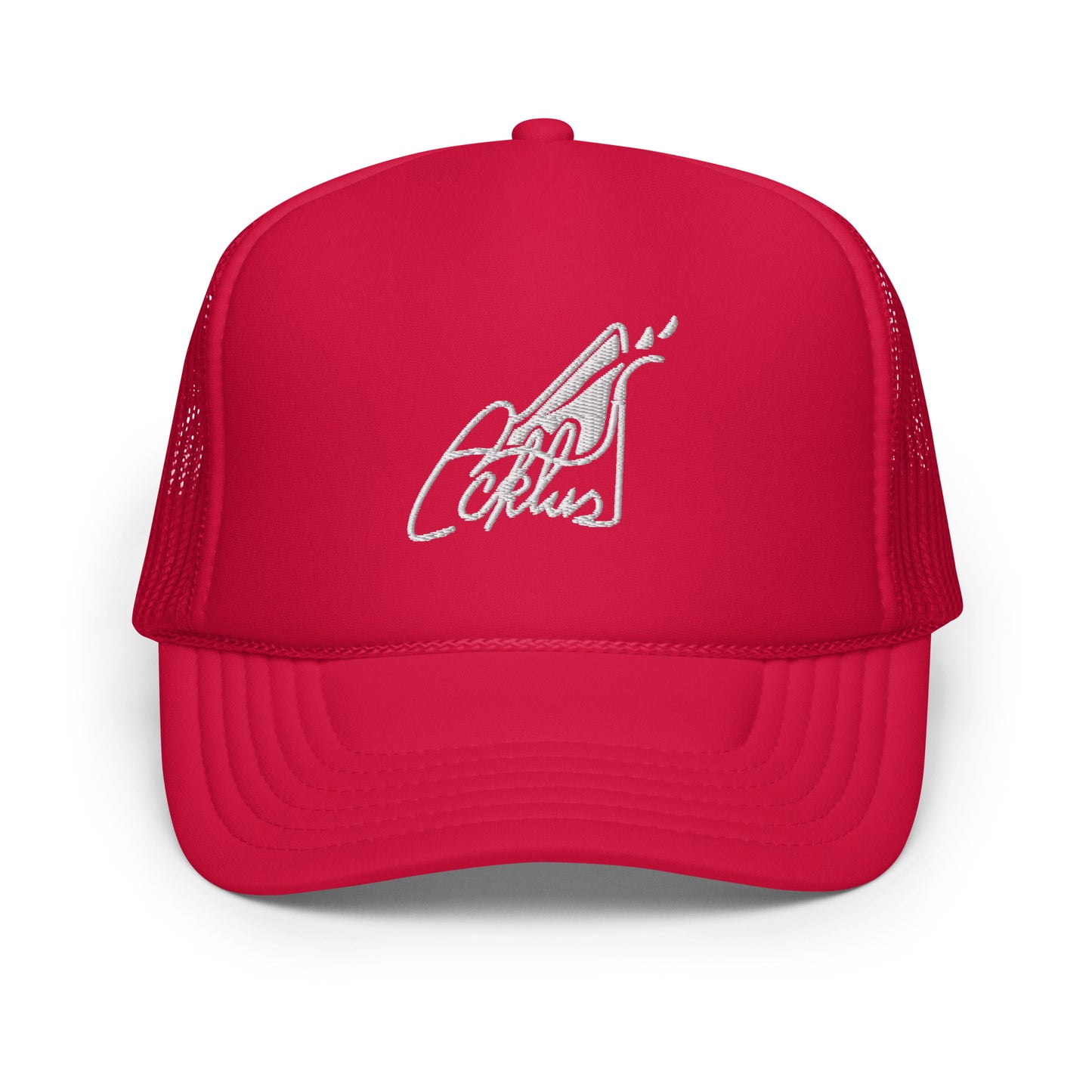 Trucker Hat Black v Red