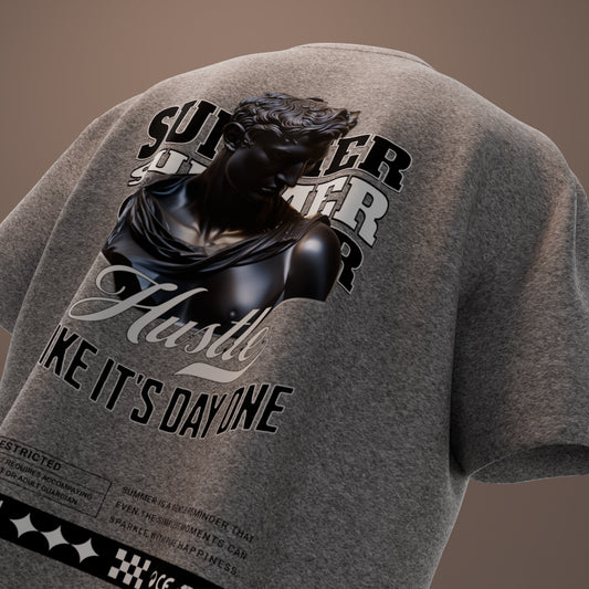 D1X Boxy Gray Tee