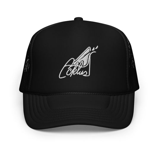 Trucker Hat Black v Red